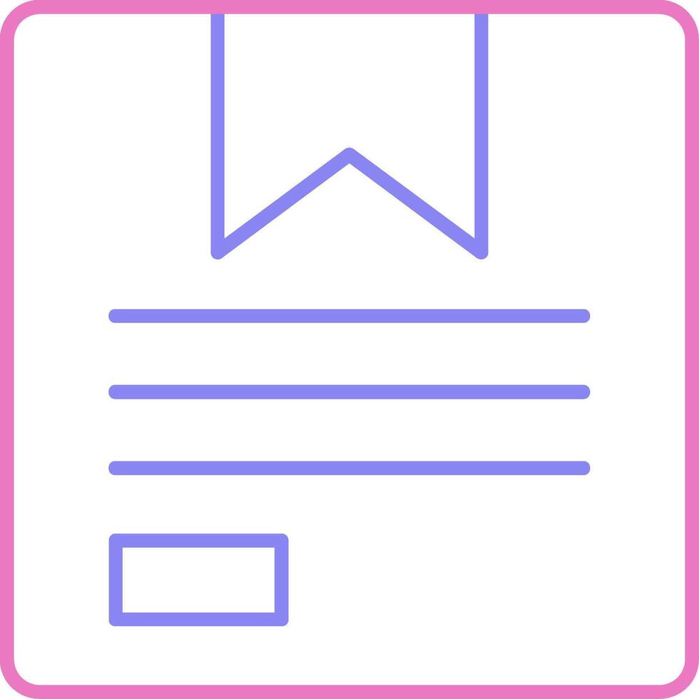 Product Linear Two Colour Icon vector