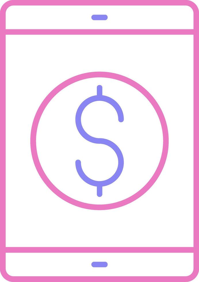 Valuable Linear Two Colour Icon vector
