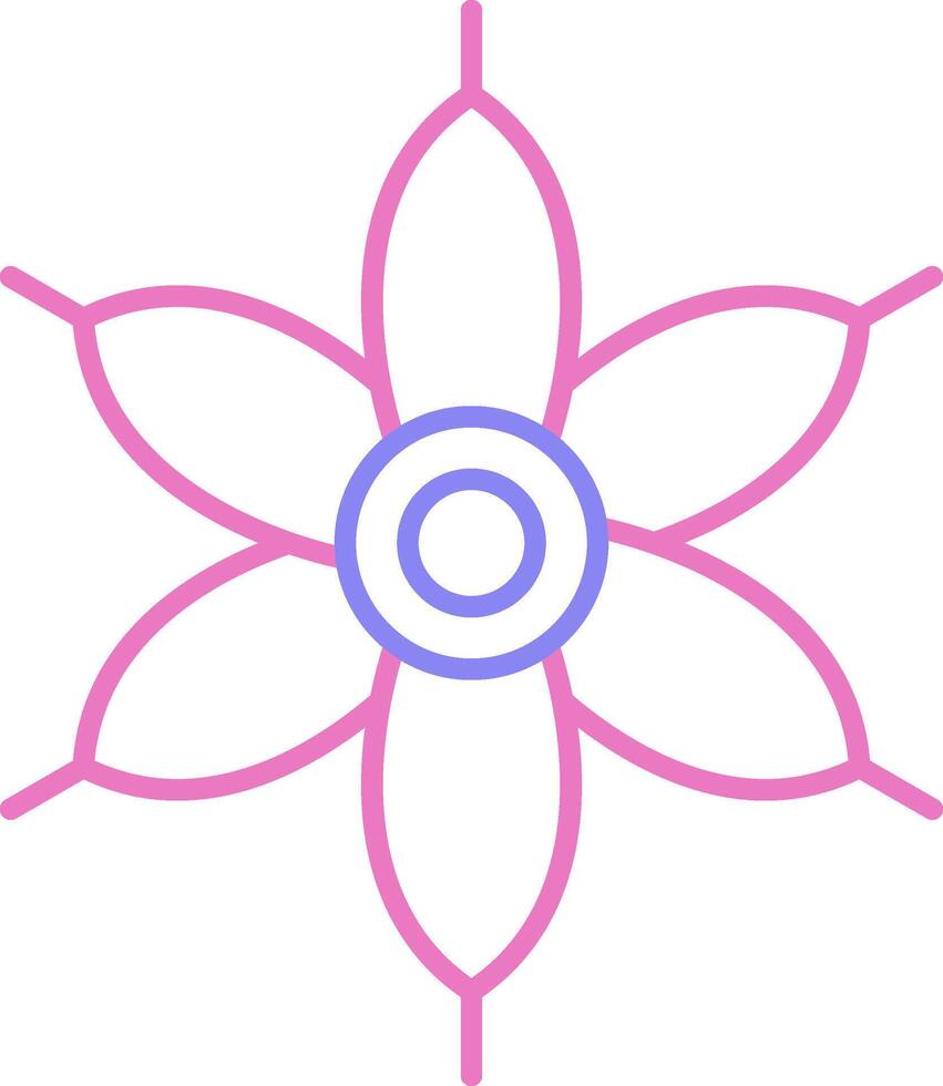 Lantana Linear Two Colour Icon vector
