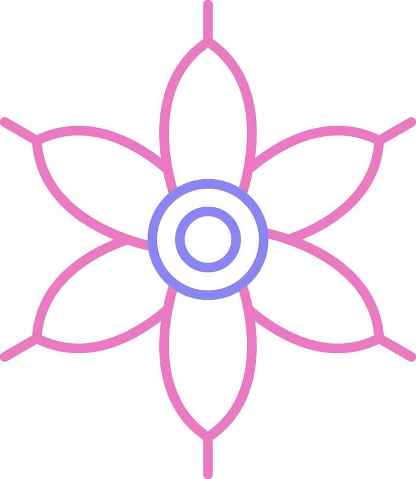 Lantana Linear Two Colour Icon vector