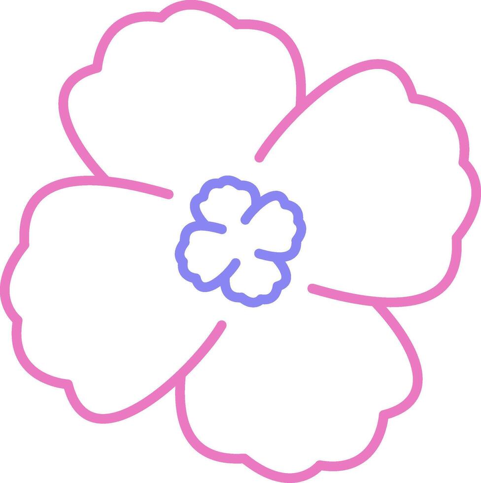 Violet Linear Two Colour Icon vector