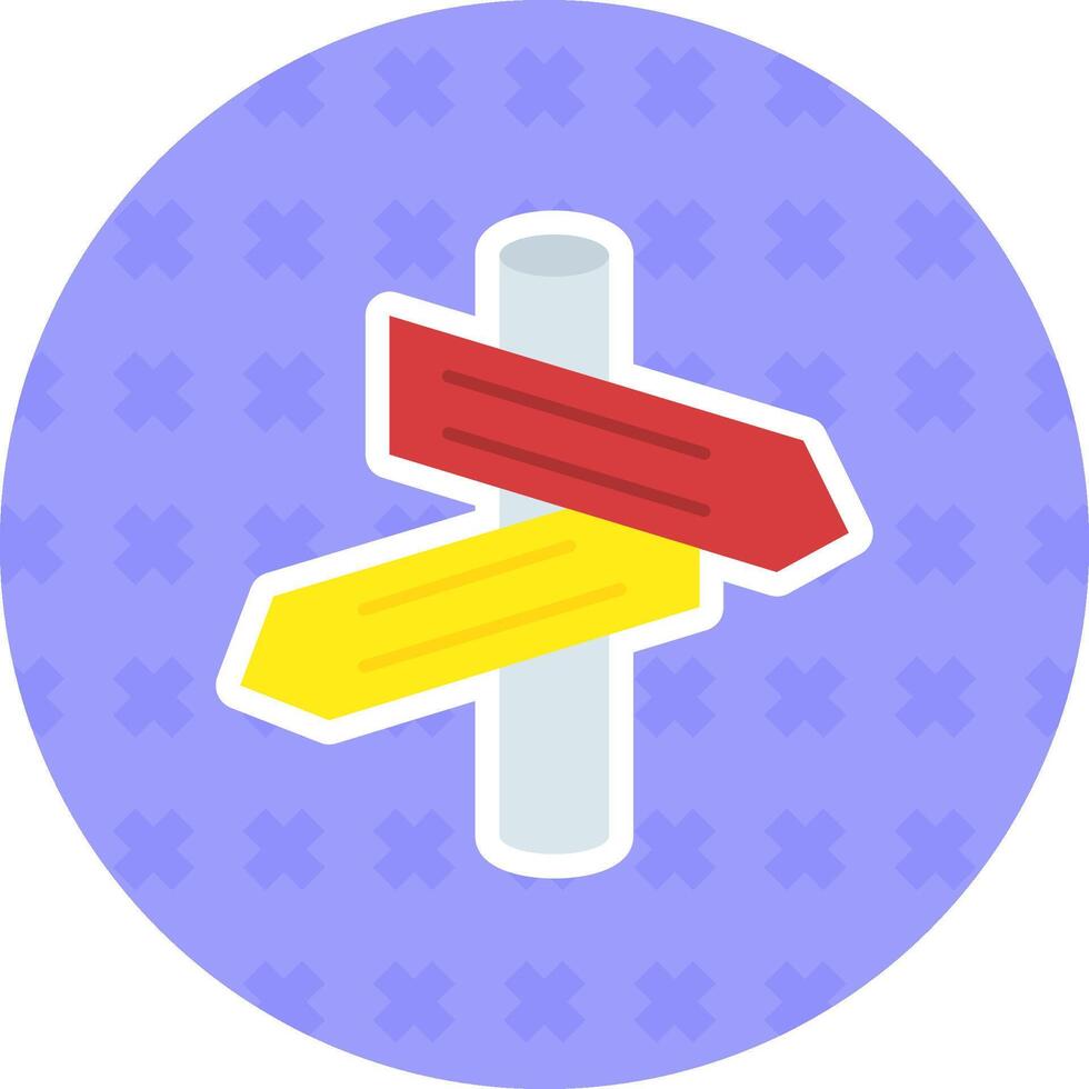 Pointer Flat Sticker Icon vector