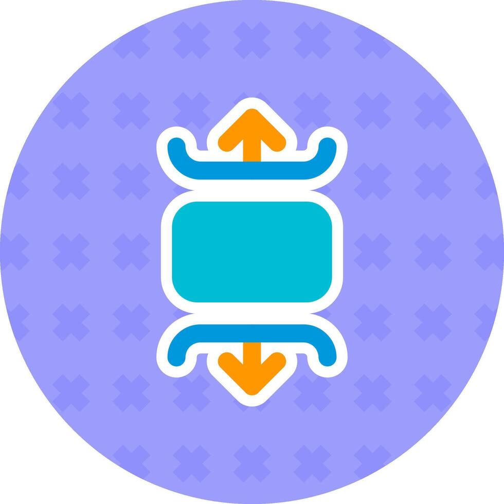 Carousel vertical Flat Sticker Icon vector