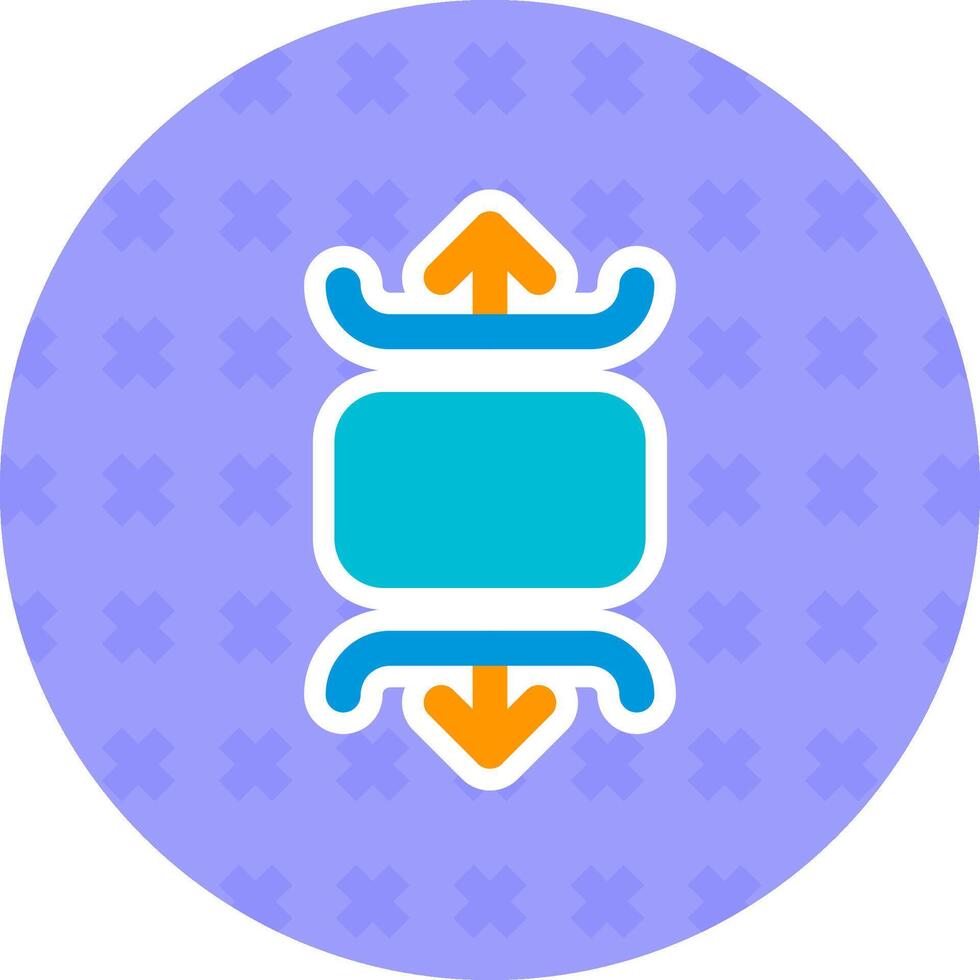 Carousel vertical Flat Sticker Icon vector