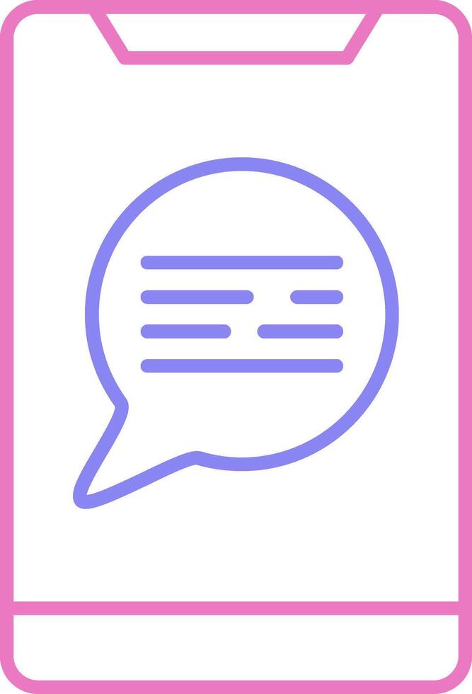 Smartphone Linear Two Colour Icon vector
