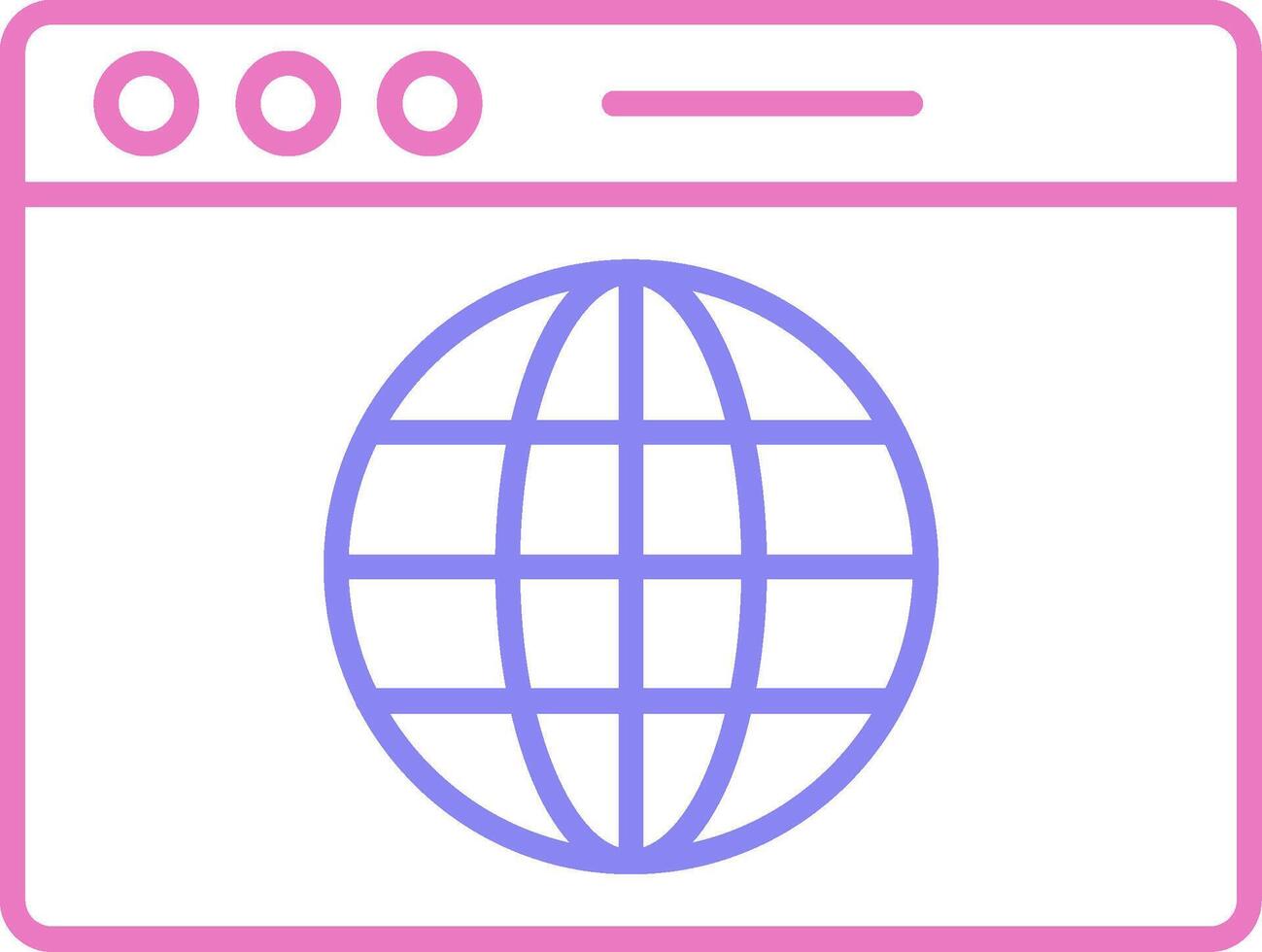 Web Linear Two Colour Icon vector