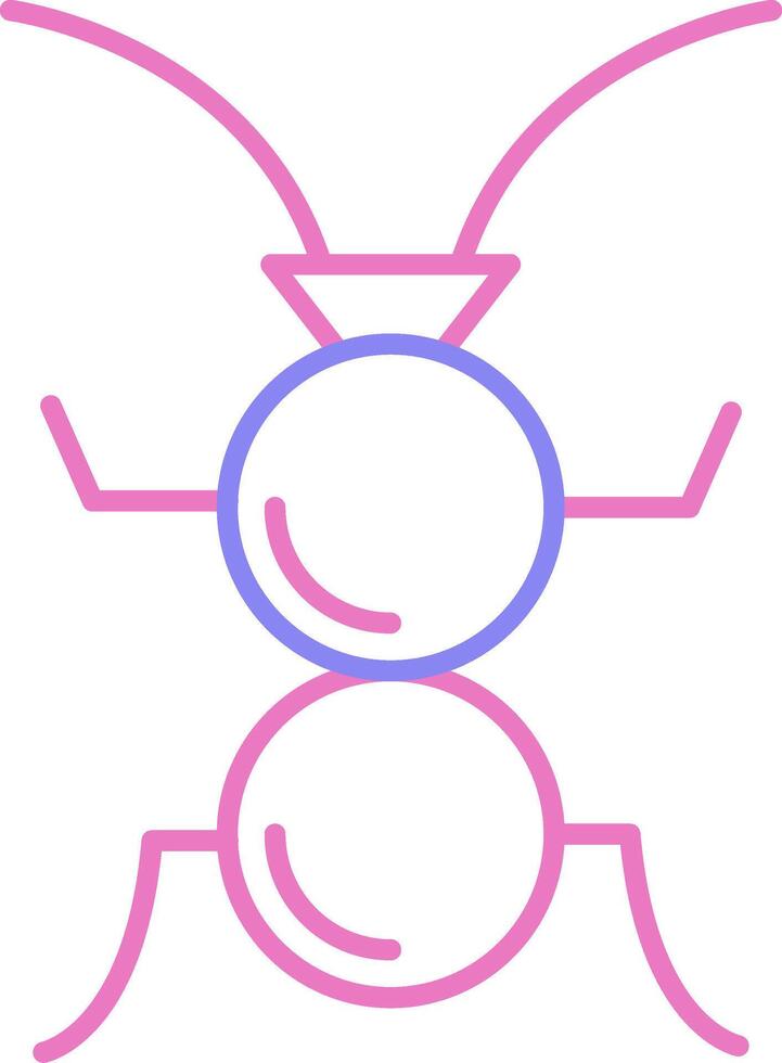 Formicidae Linear Two Colour Icon vector