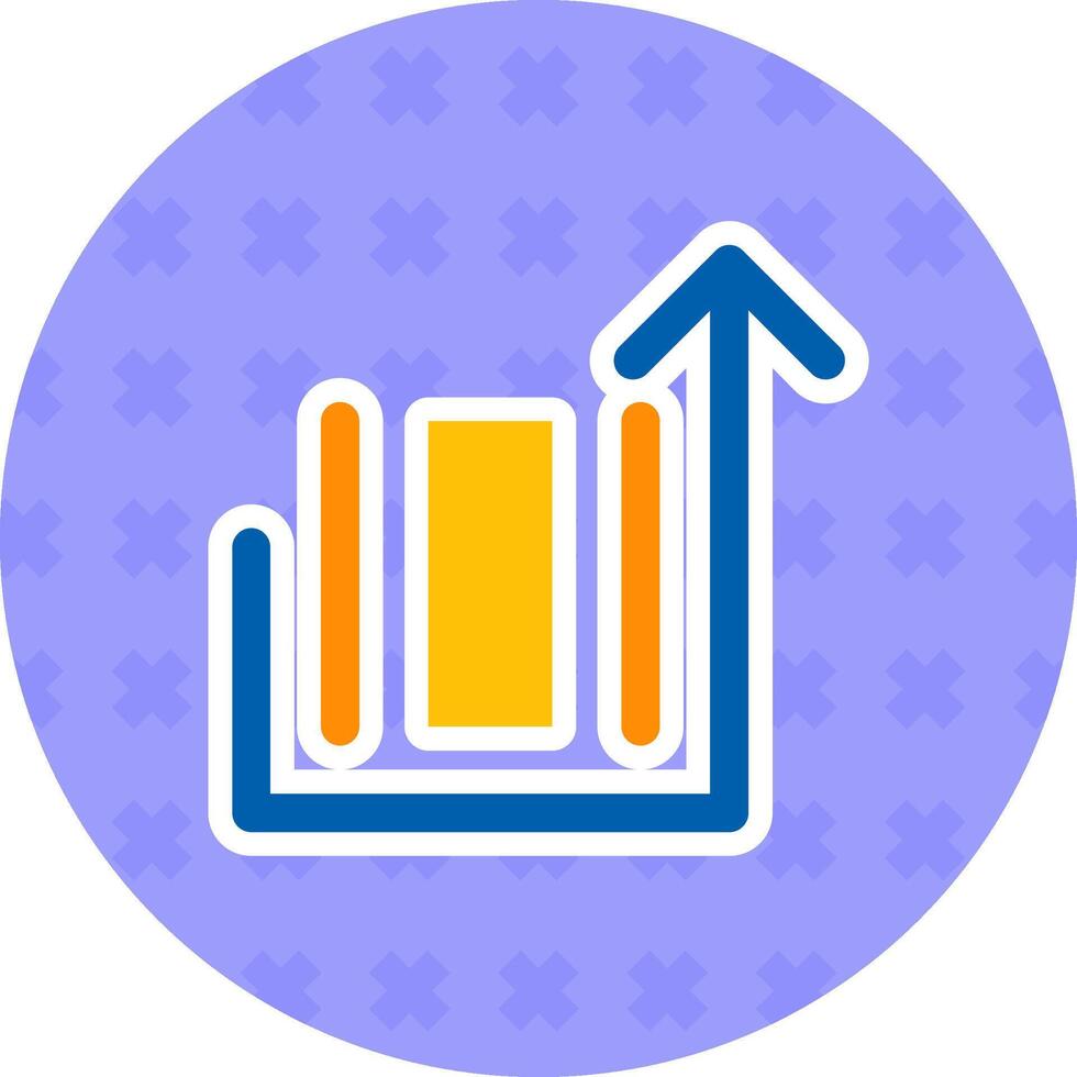 Deploy object Flat Sticker Icon vector