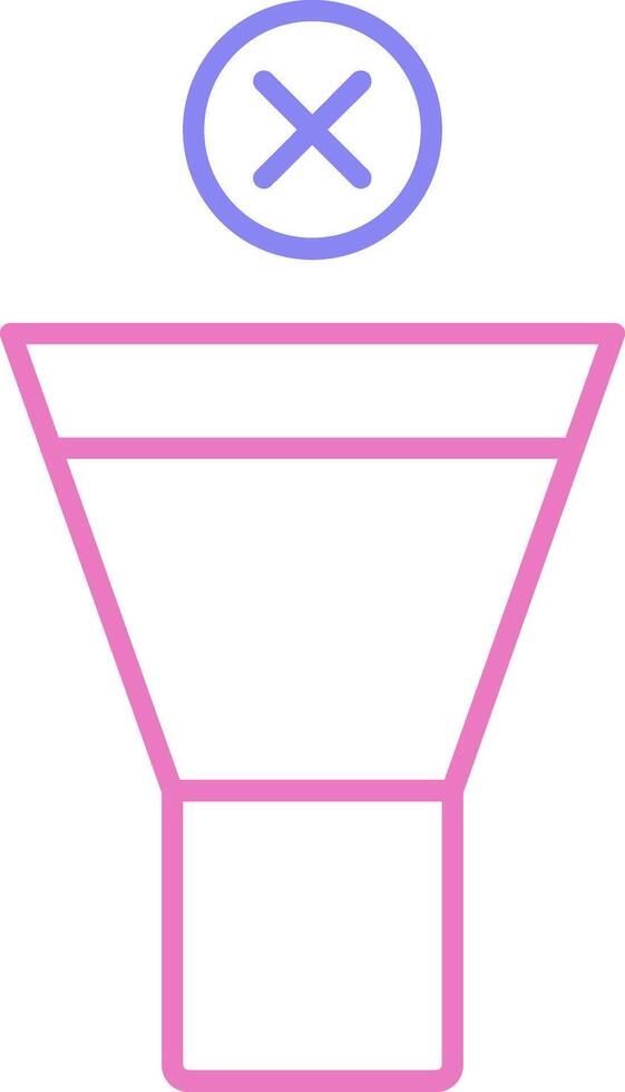 Mute Linear Two Colour Icon vector