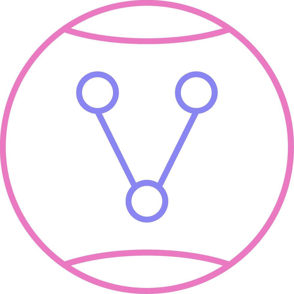 Share Option Linear Two Colour Icon vector