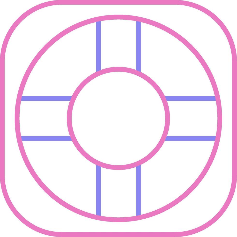 Lifebuoy Linear Two Colour Icon vector