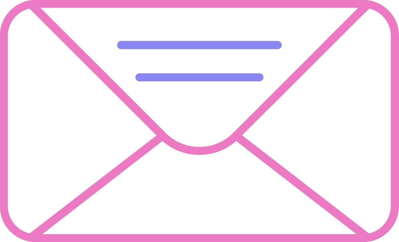 Mail Linear Two Colour Icon vector