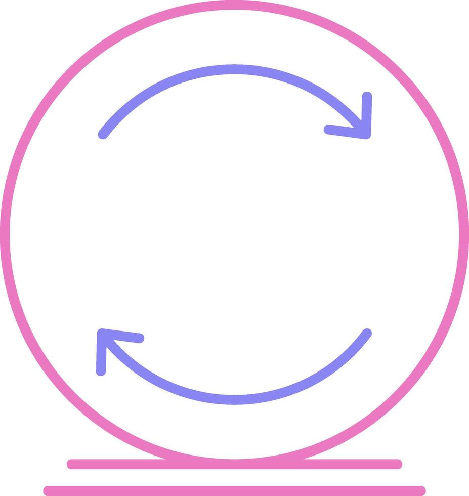 Reload Linear Two Colour Icon vector