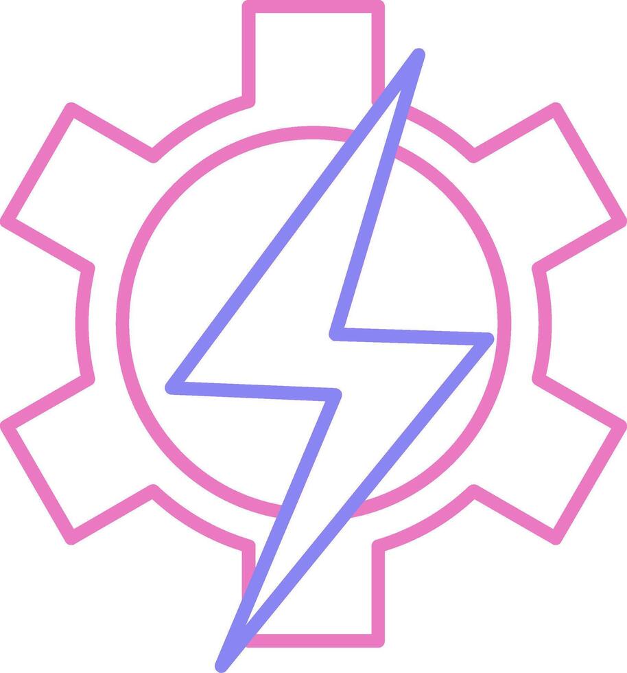 Setting Linear Two Colour Icon vector