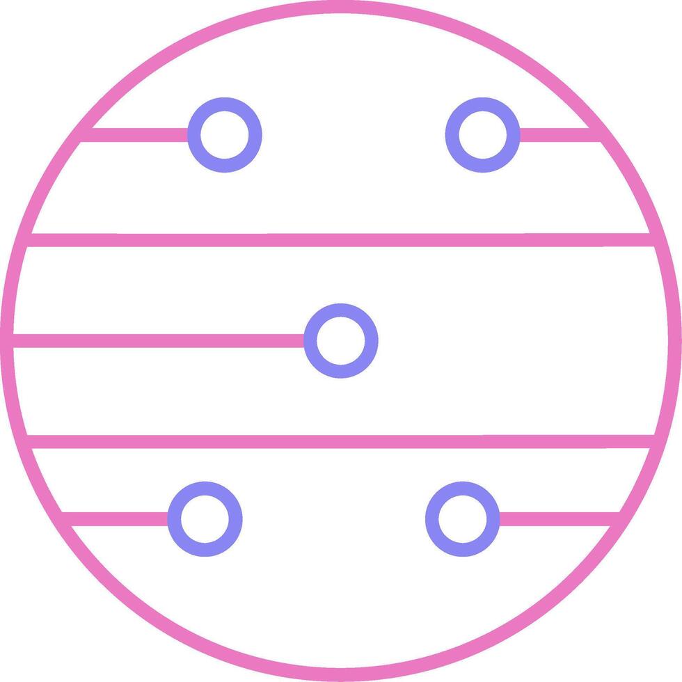 Mars Linear Two Colour Icon vector