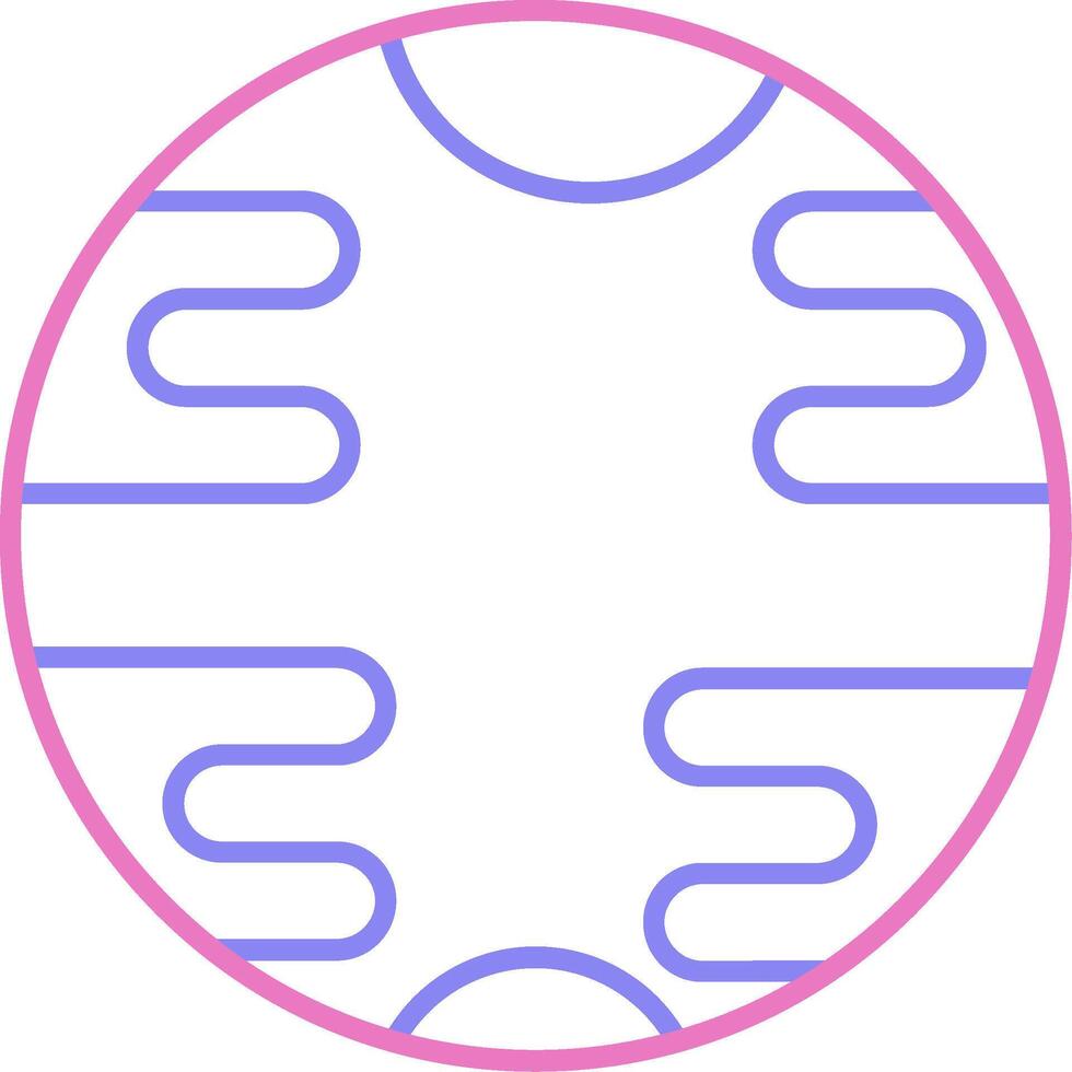 Uranus Linear Two Colour Icon vector