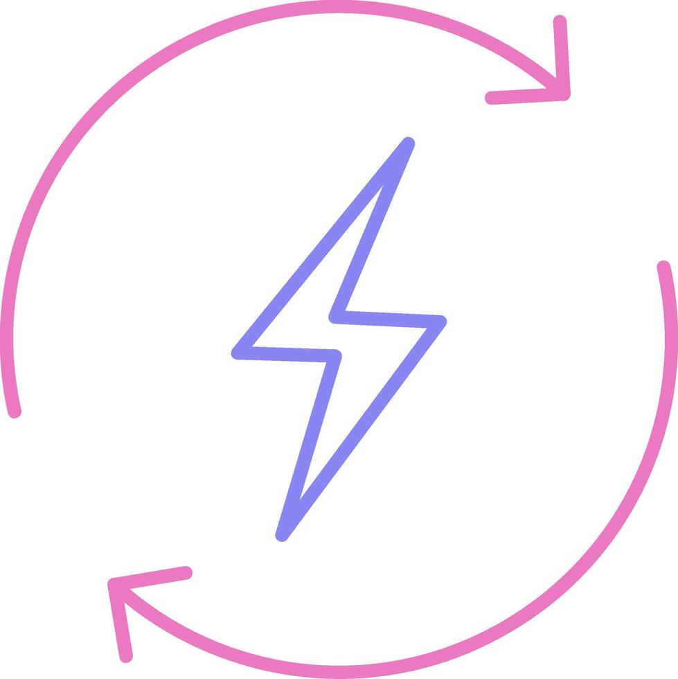 Recycle Linear Two Colour Icon vector