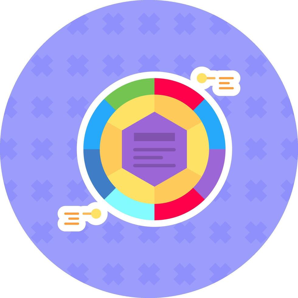 Infographic elements Flat Sticker Icon vector