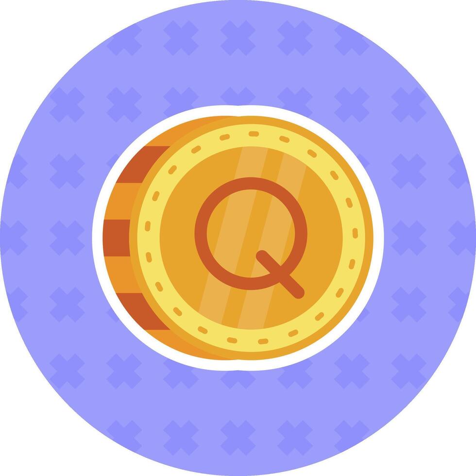 Quetzal Flat Sticker Icon vector