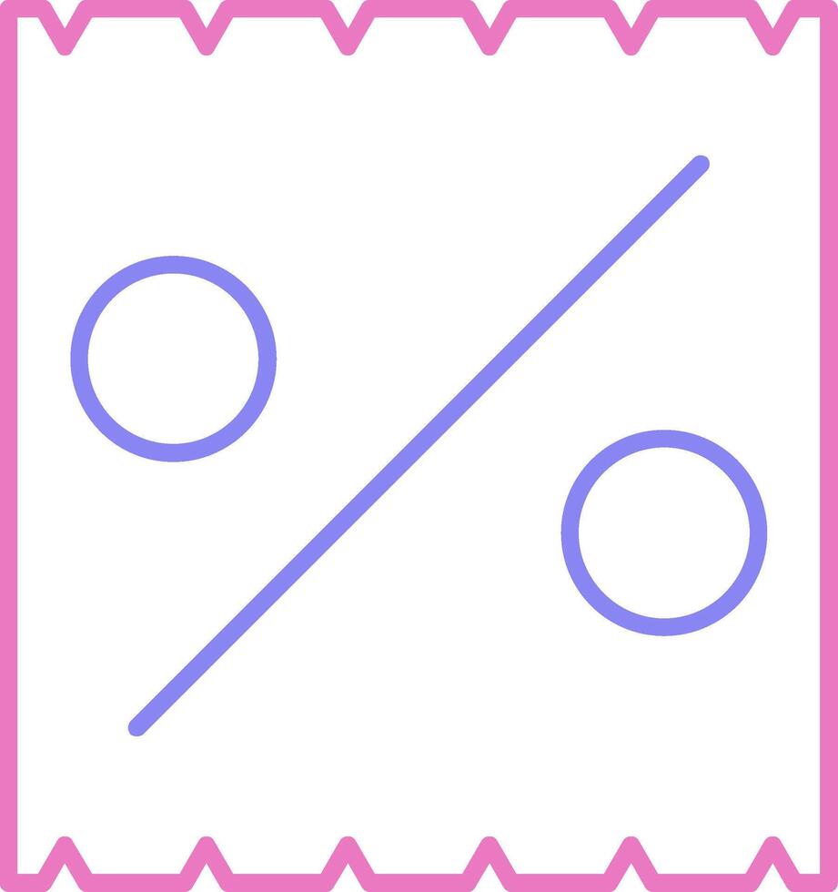Invoice Linear Two Colour Icon vector