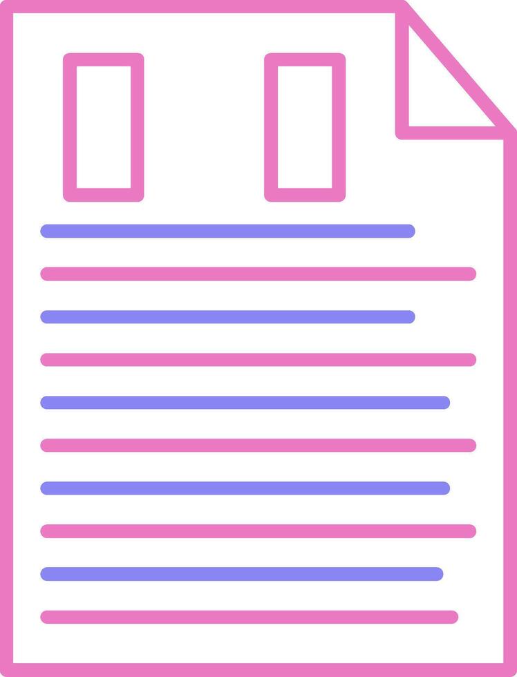 Project Management Linear Two Colour Icon vector