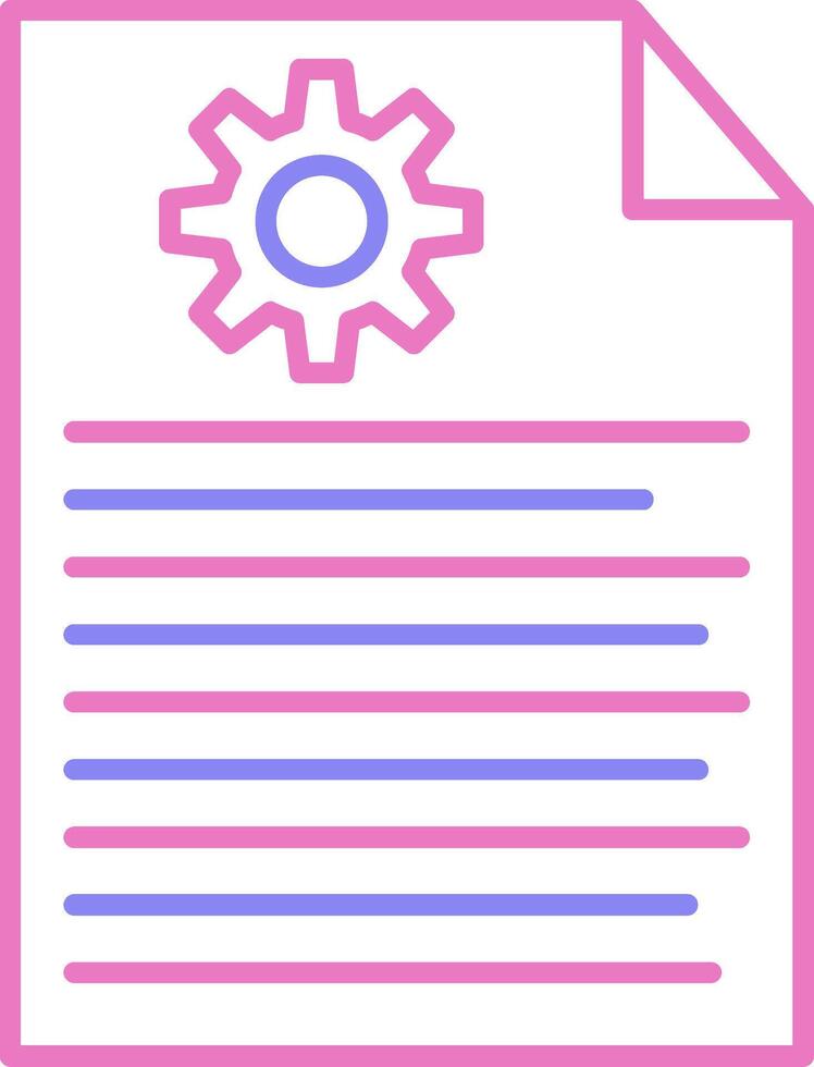 Report Linear Two Colour Icon vector