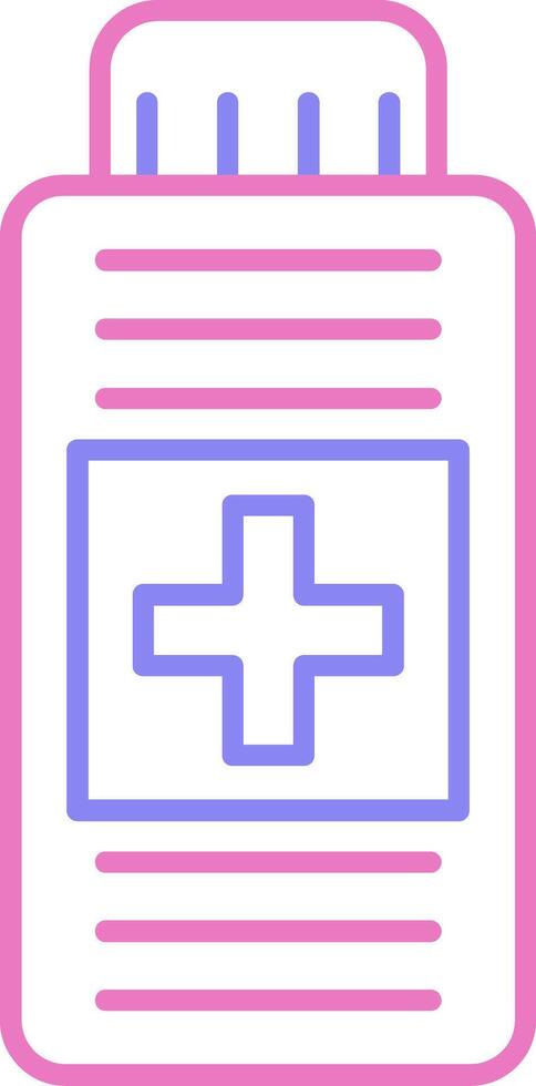 Syrup Linear Two Colour Icon vector