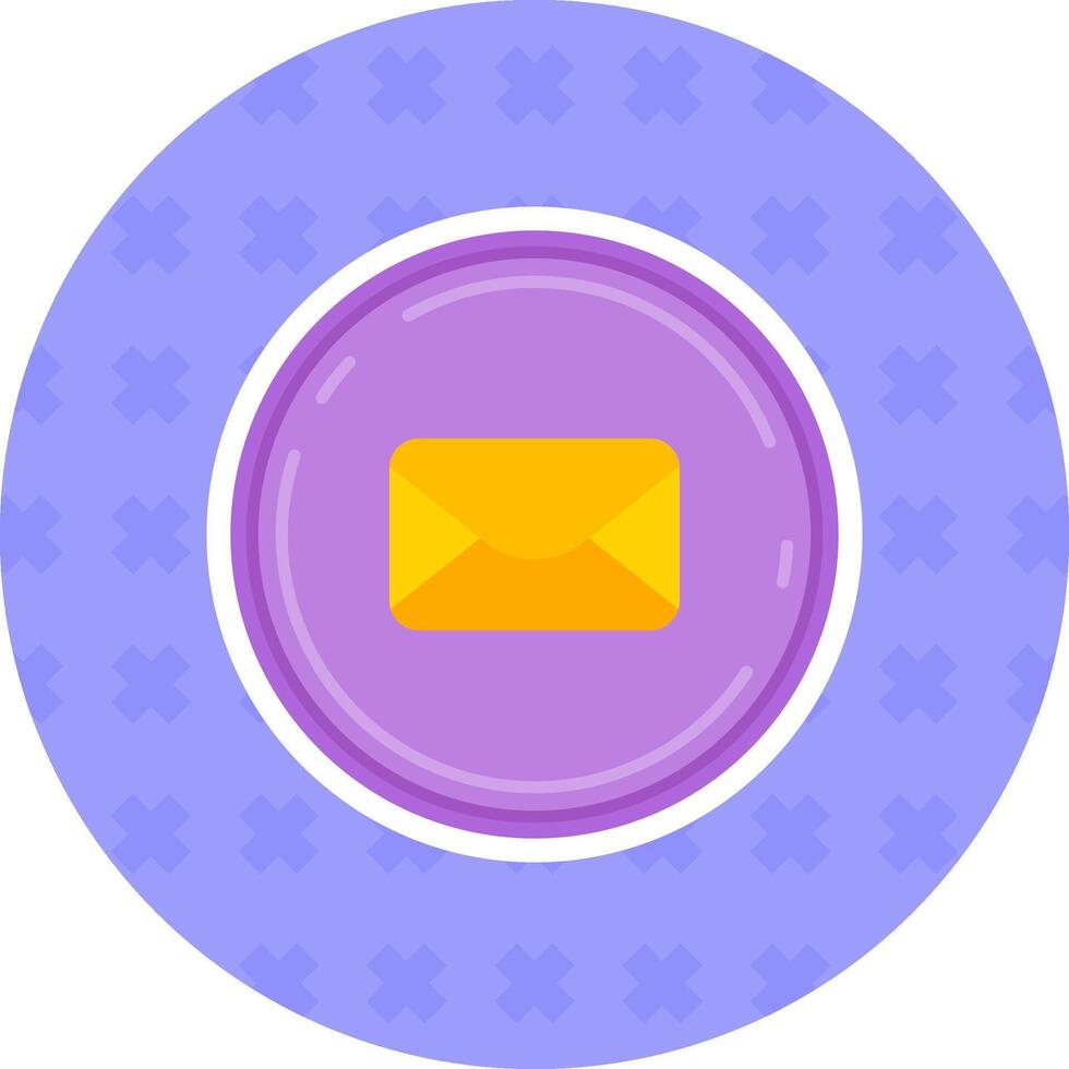 Email Flat Sticker Icon vector
