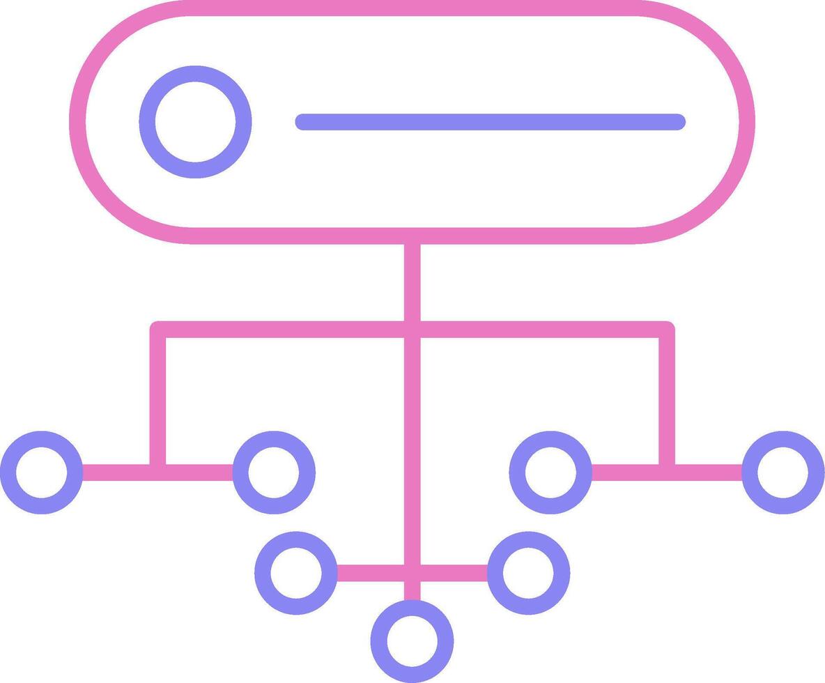 Structure Linear Two Colour Icon vector