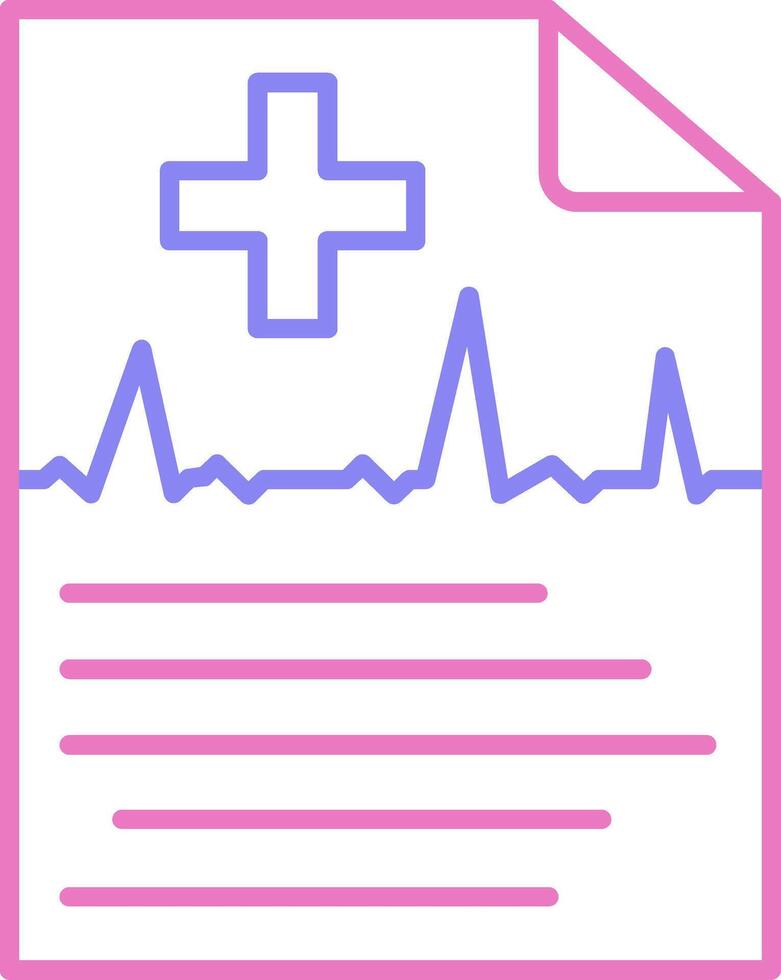 Report Linear Two Colour Icon vector