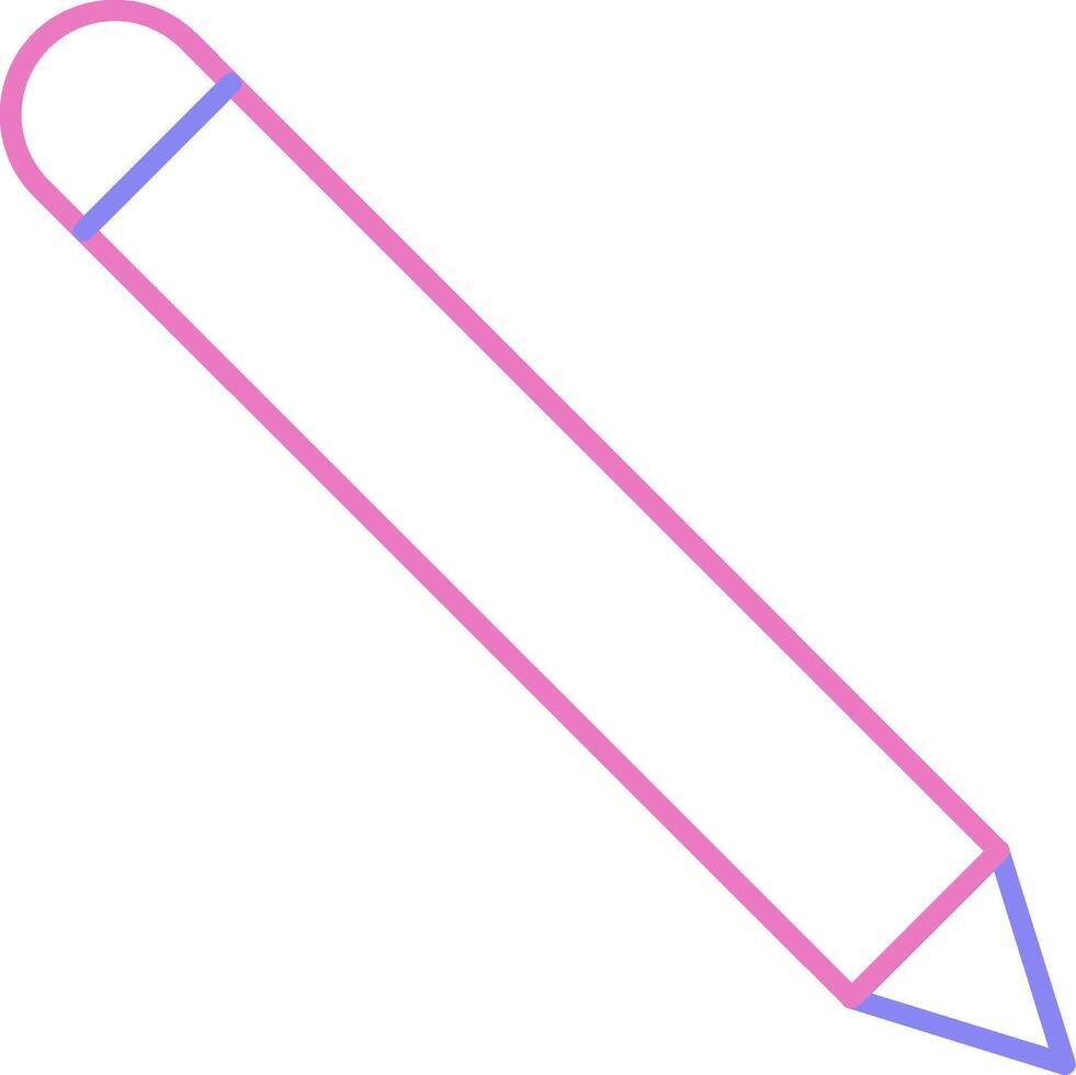 Pencil Linear Two Colour Icon vector