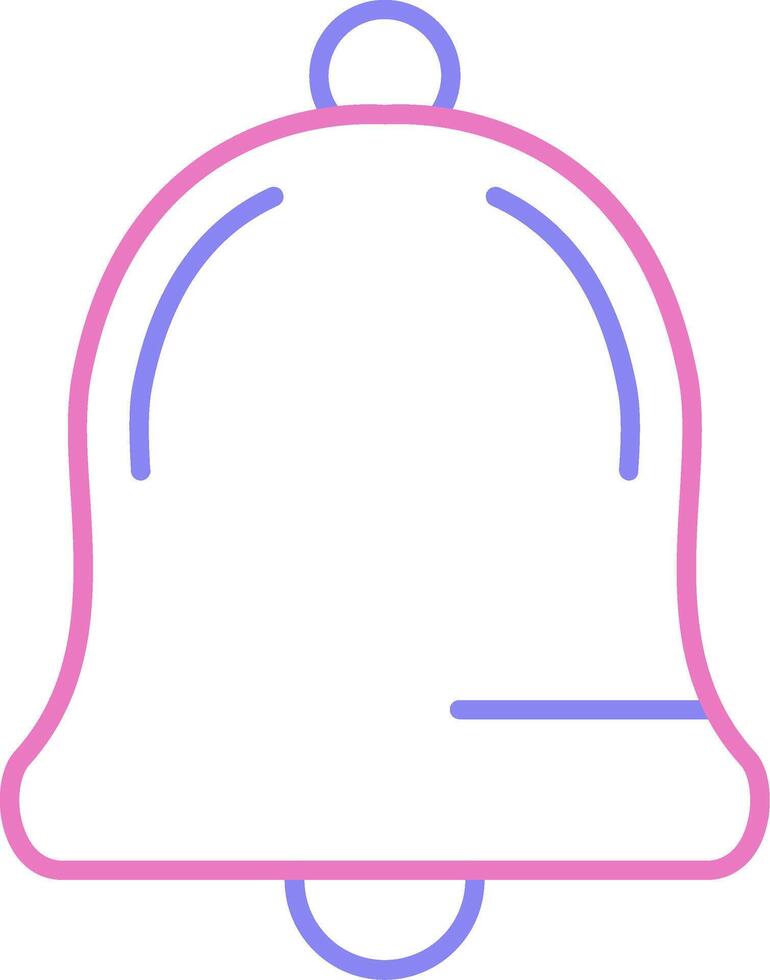 Notification Linear Two Colour Icon vector