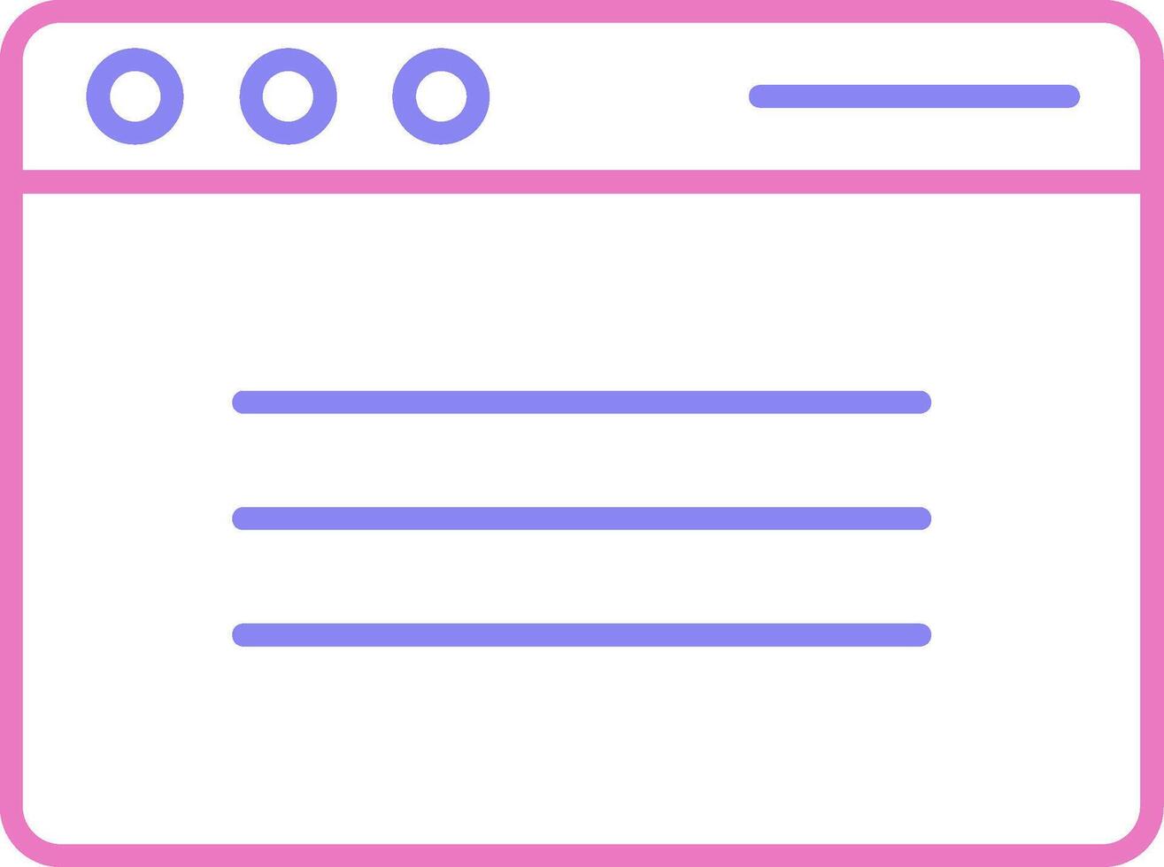 Browser Linear Two Colour Icon vector