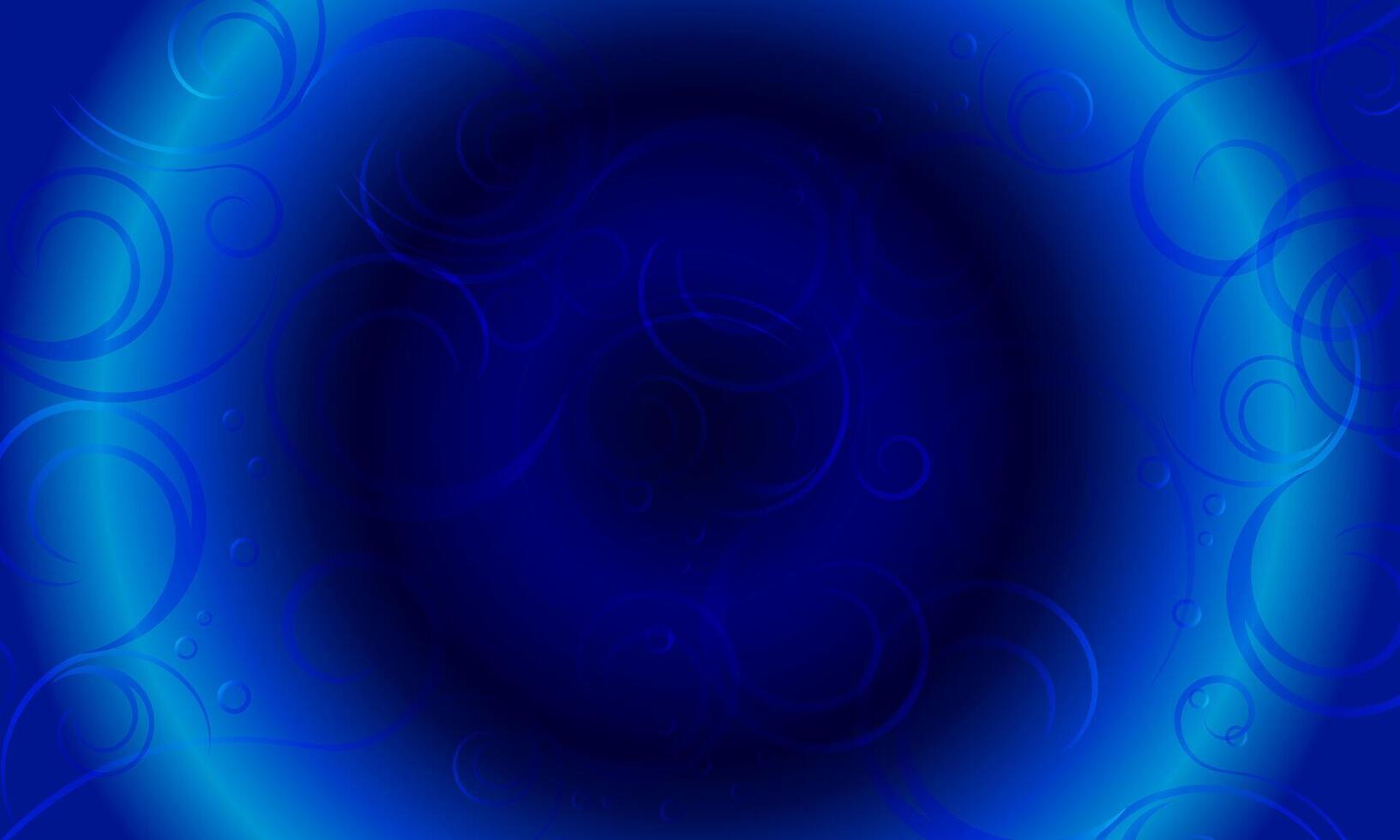 Abstract liquid fluid circles dark blue background. vector