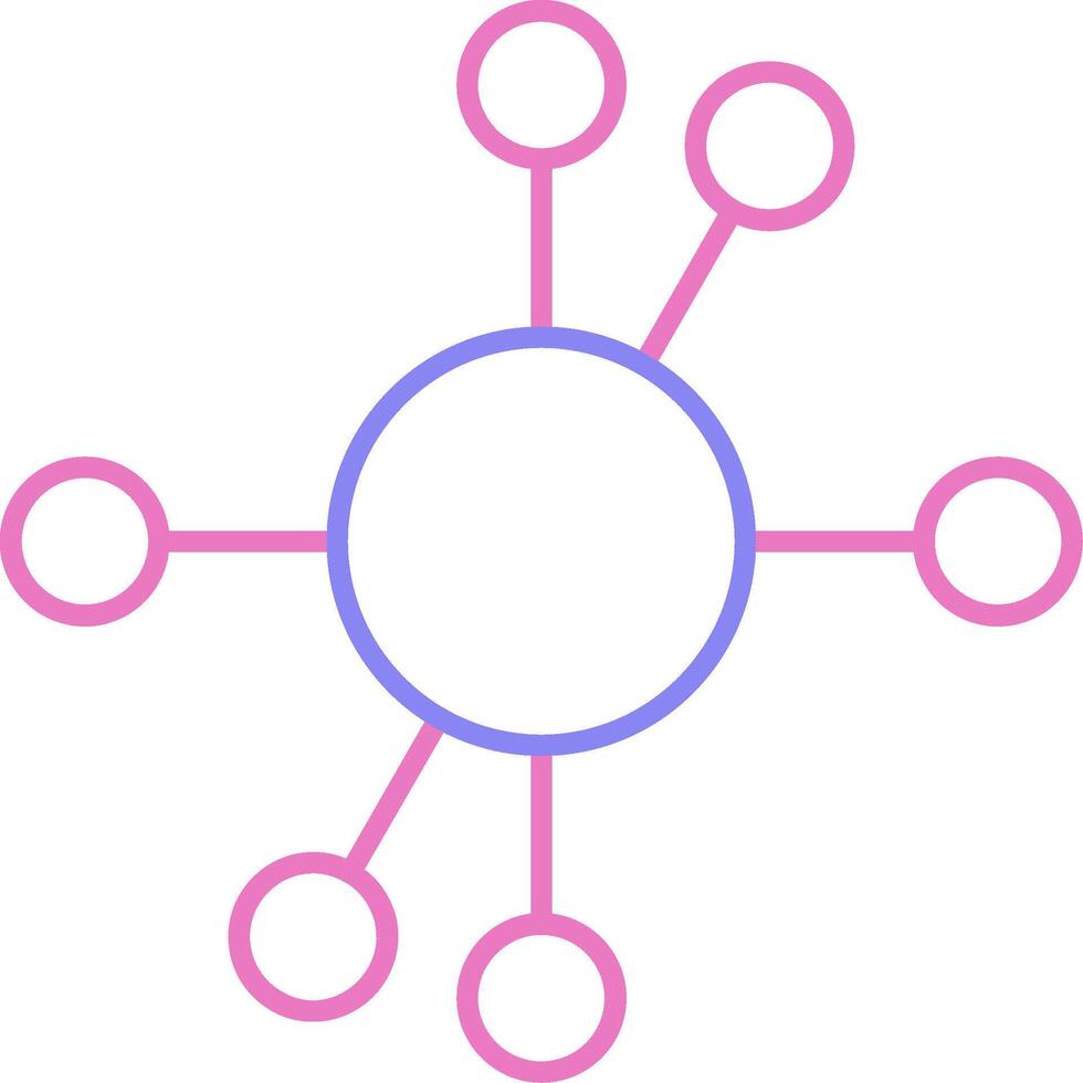 Diagram Linear Two Colour Icon vector