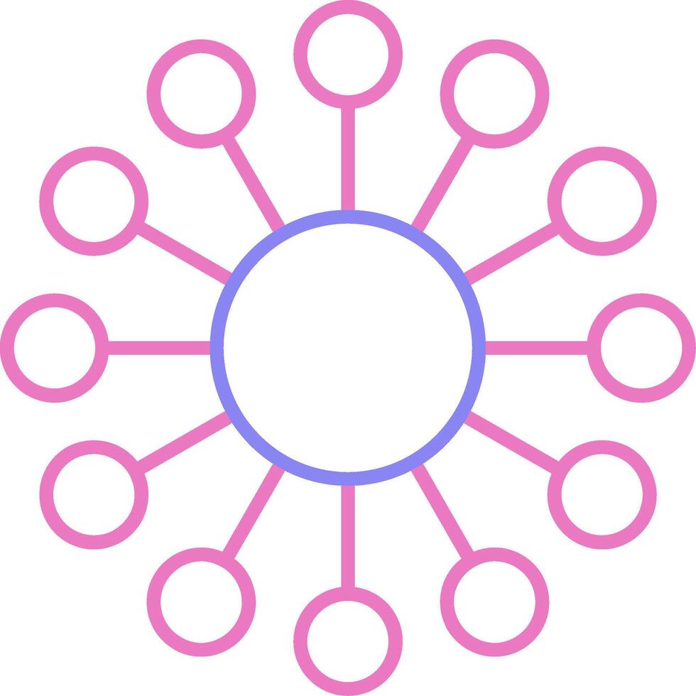 Diagram Linear Two Colour Icon vector