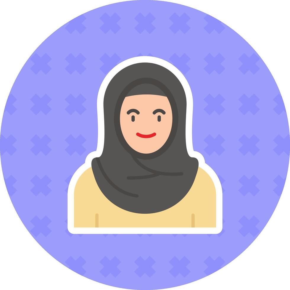 aaba Flat Sticker Icon vector