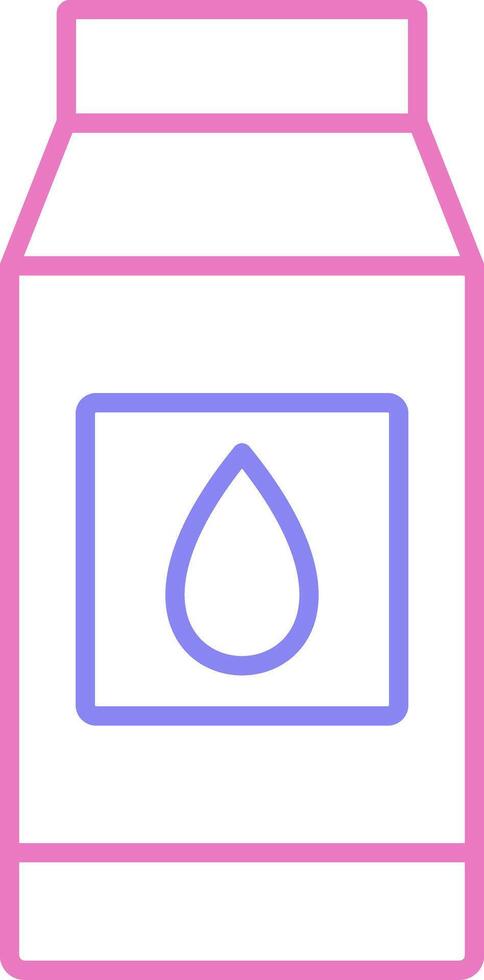 Milk Linear Two Colour Icon vector