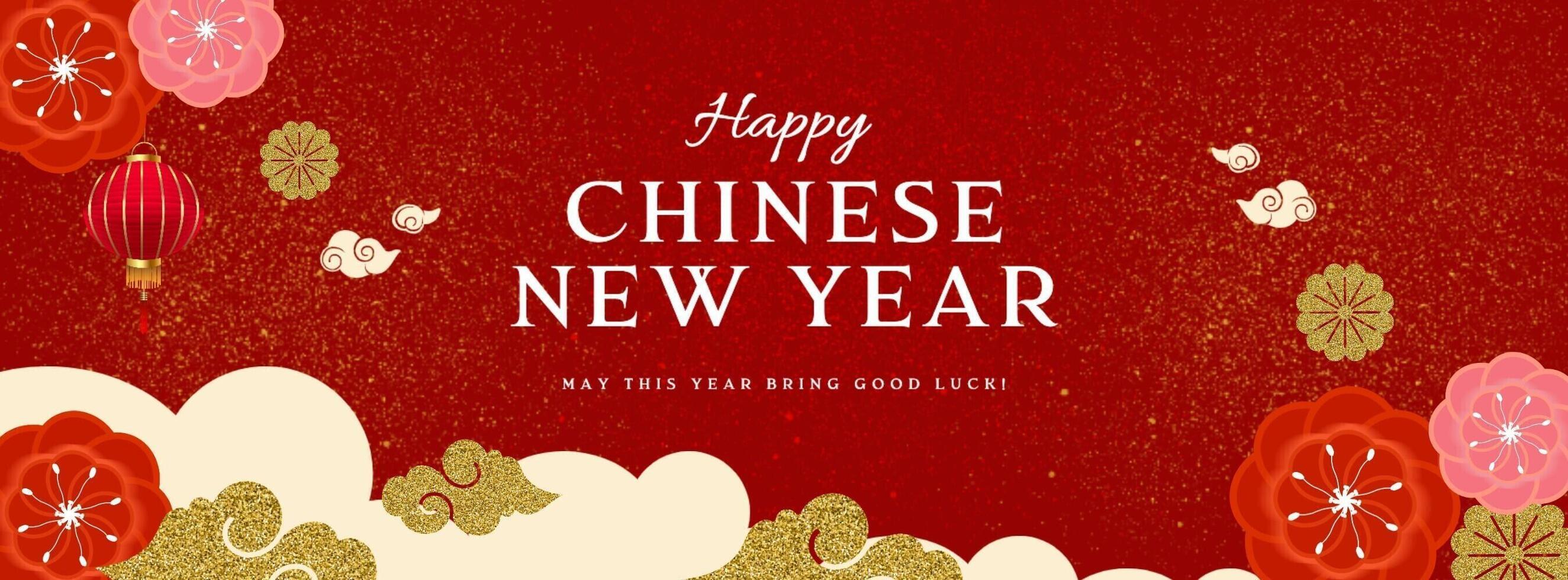 social media banner for chinese new year template