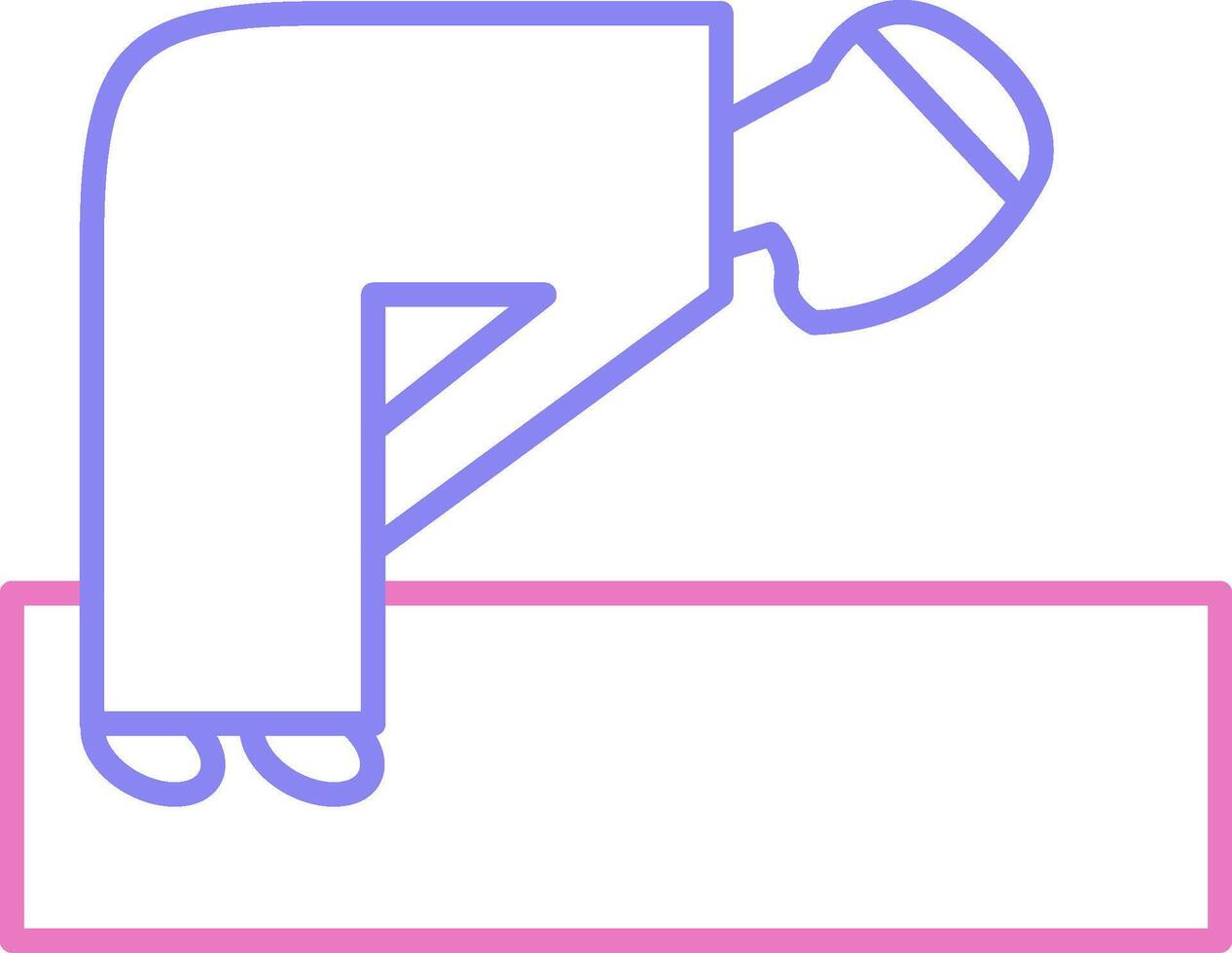 Ruku Linear Two Colour Icon vector