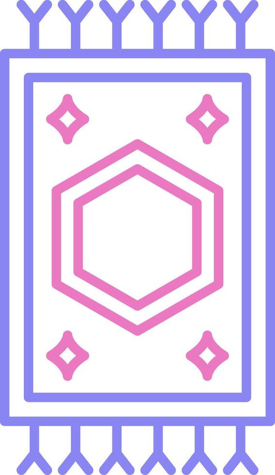 Carpet Linear Two Colour Icon vector