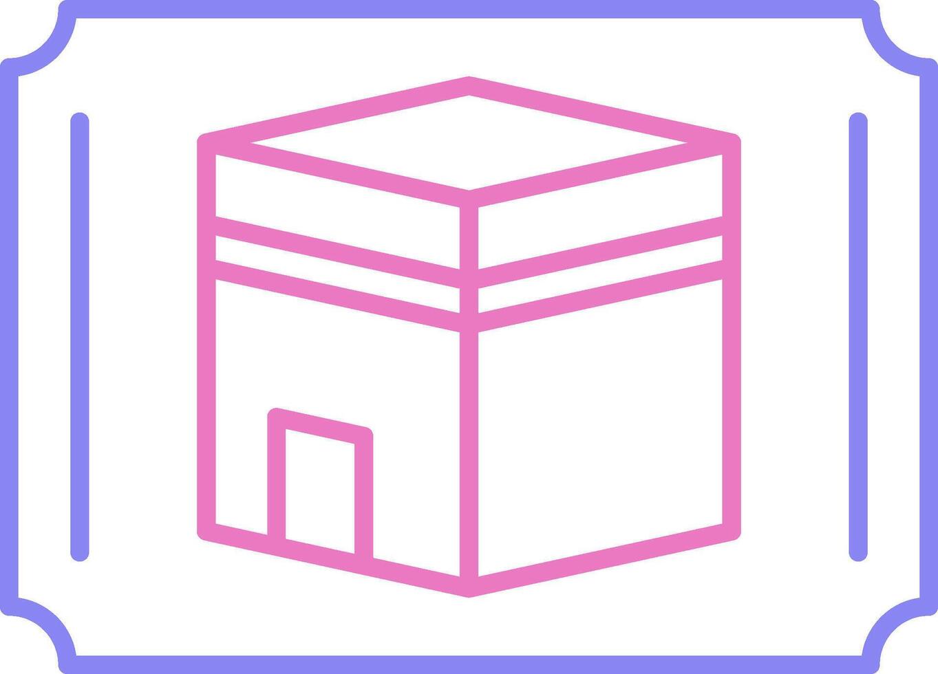 Decoration Linear Two Colour Icon vector