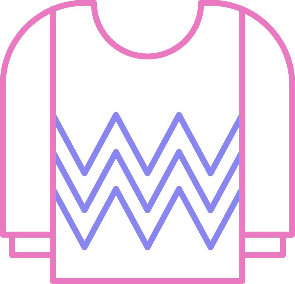 Jersey Linear Two Colour Icon vector