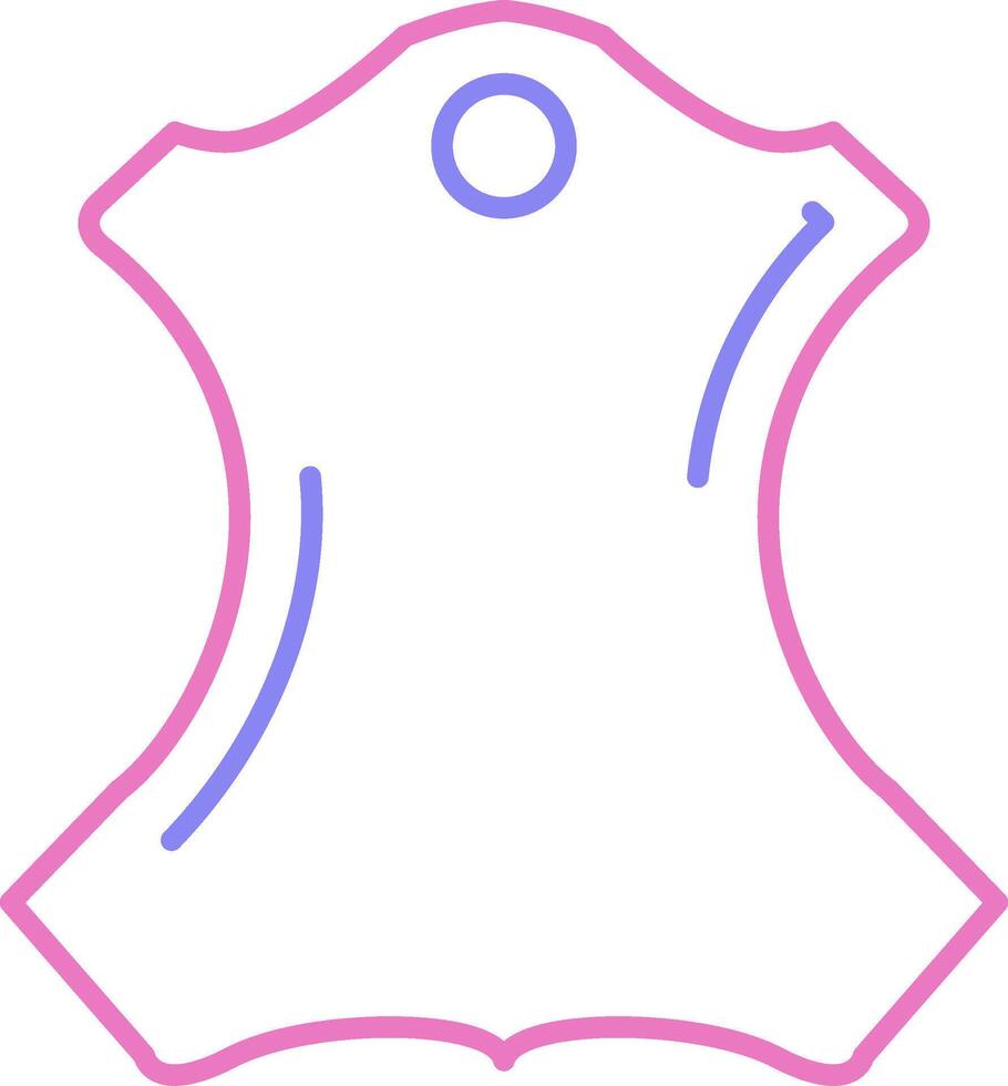 Leather Linear Two Colour Icon vector