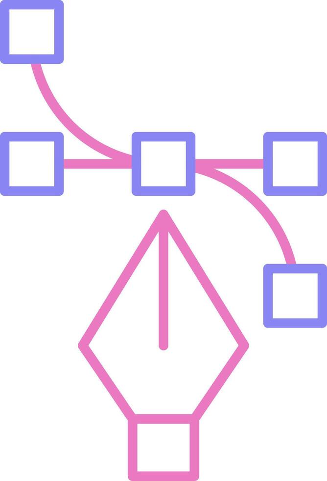 vector lineal dos color icono