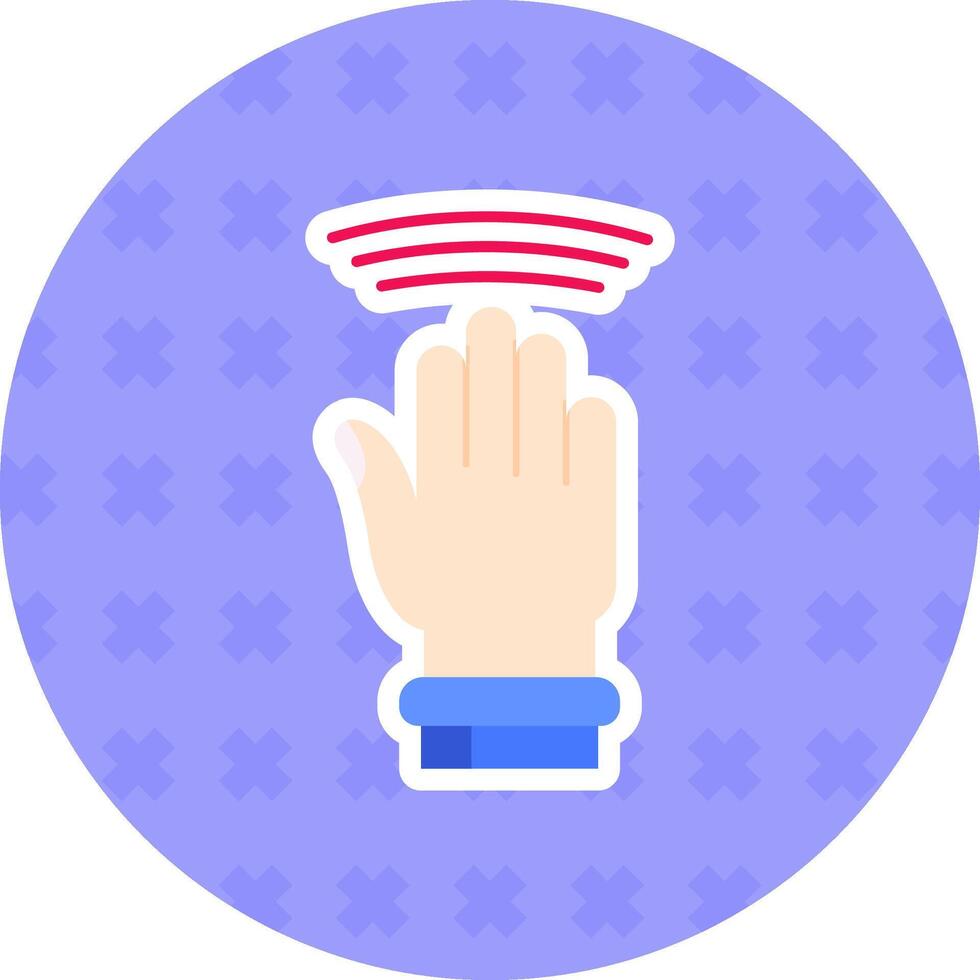Drag Window Flat Sticker Icon vector