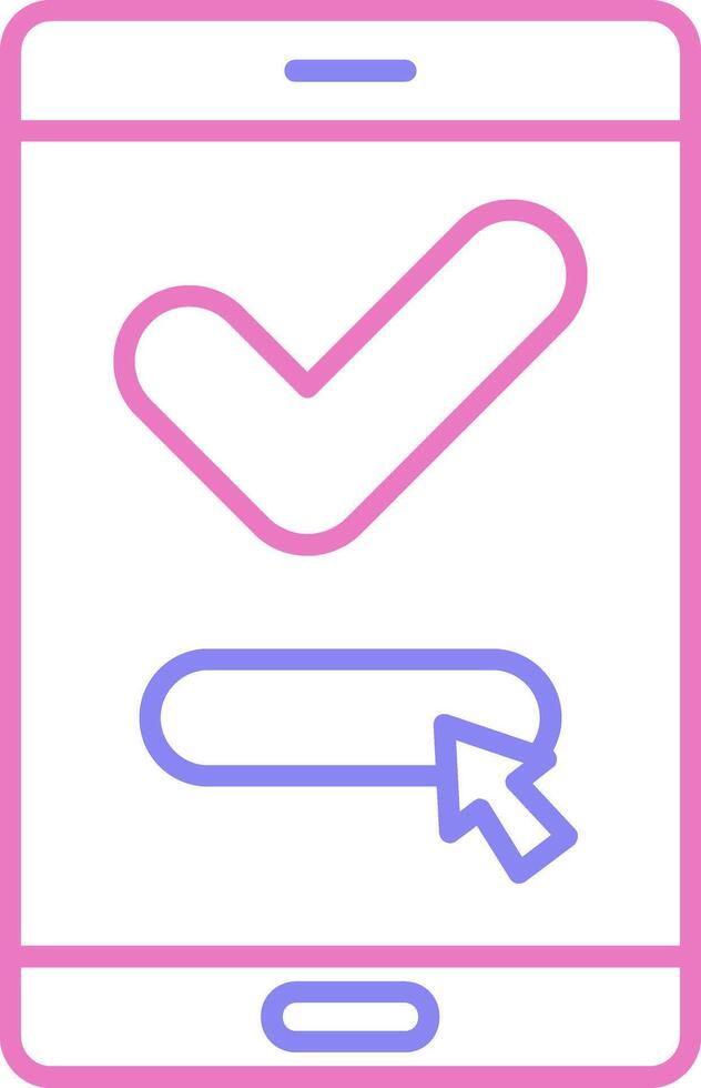 Order Linear Two Colour Icon vector