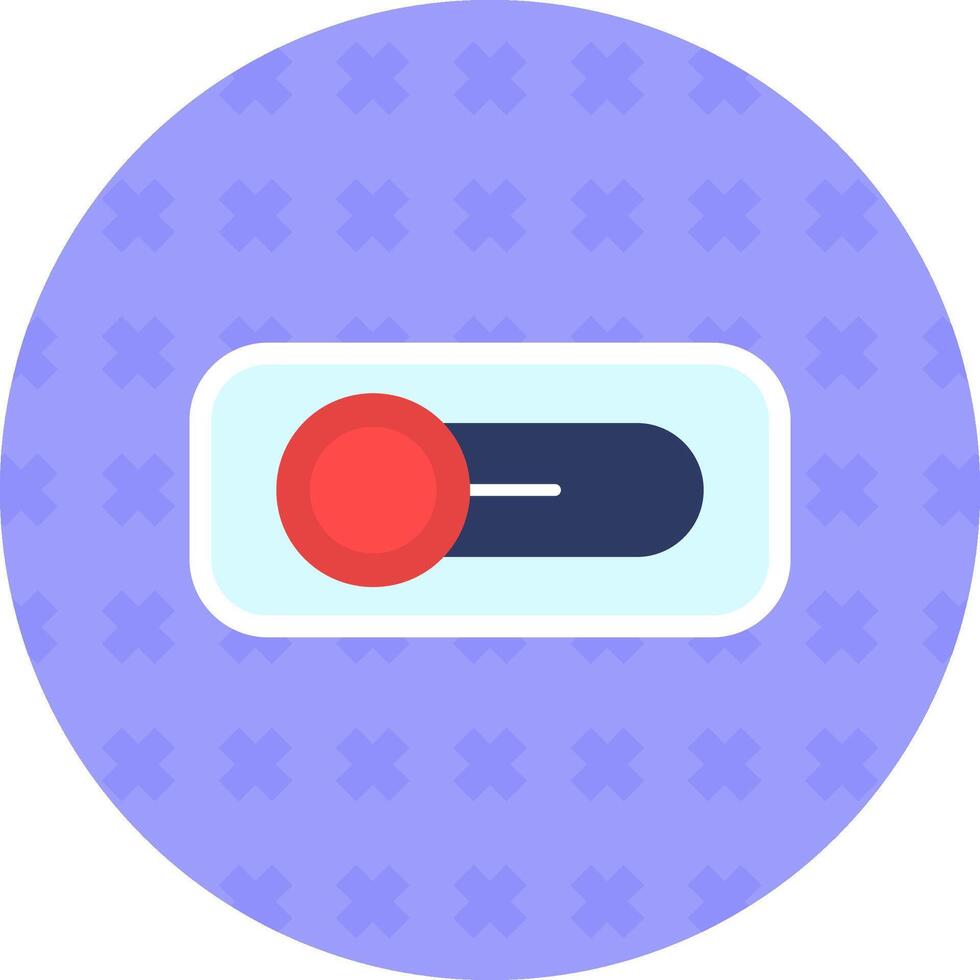 Switch Flat Sticker Icon vector