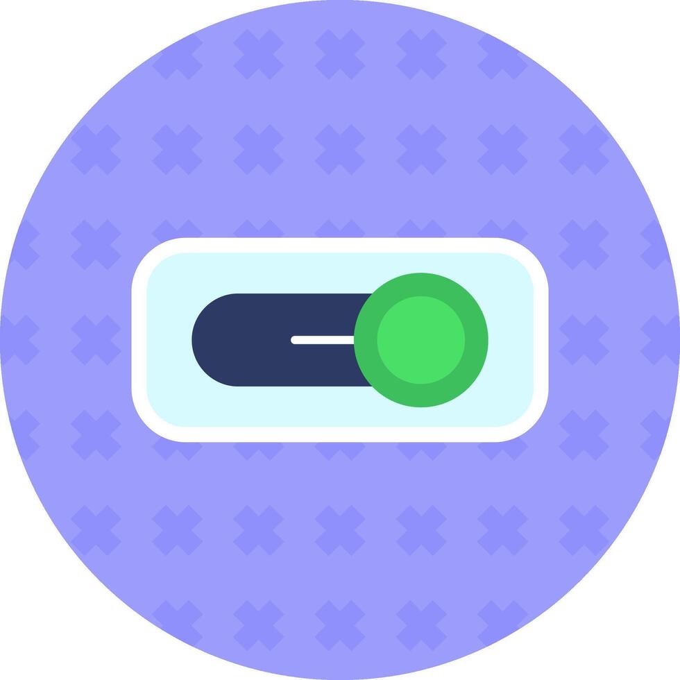 Switch Flat Sticker Icon vector