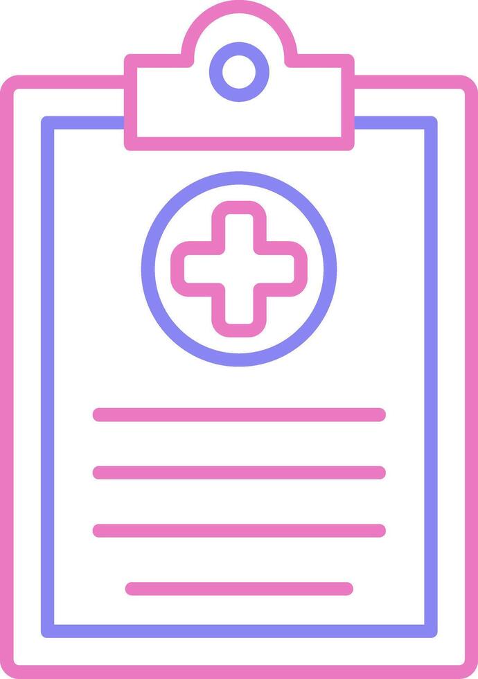 Clipboard Linear Two Colour Icon vector